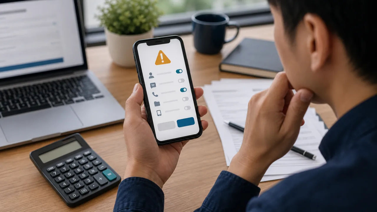 Minh họa dấu hiệu app vay nặng lãi là gì?