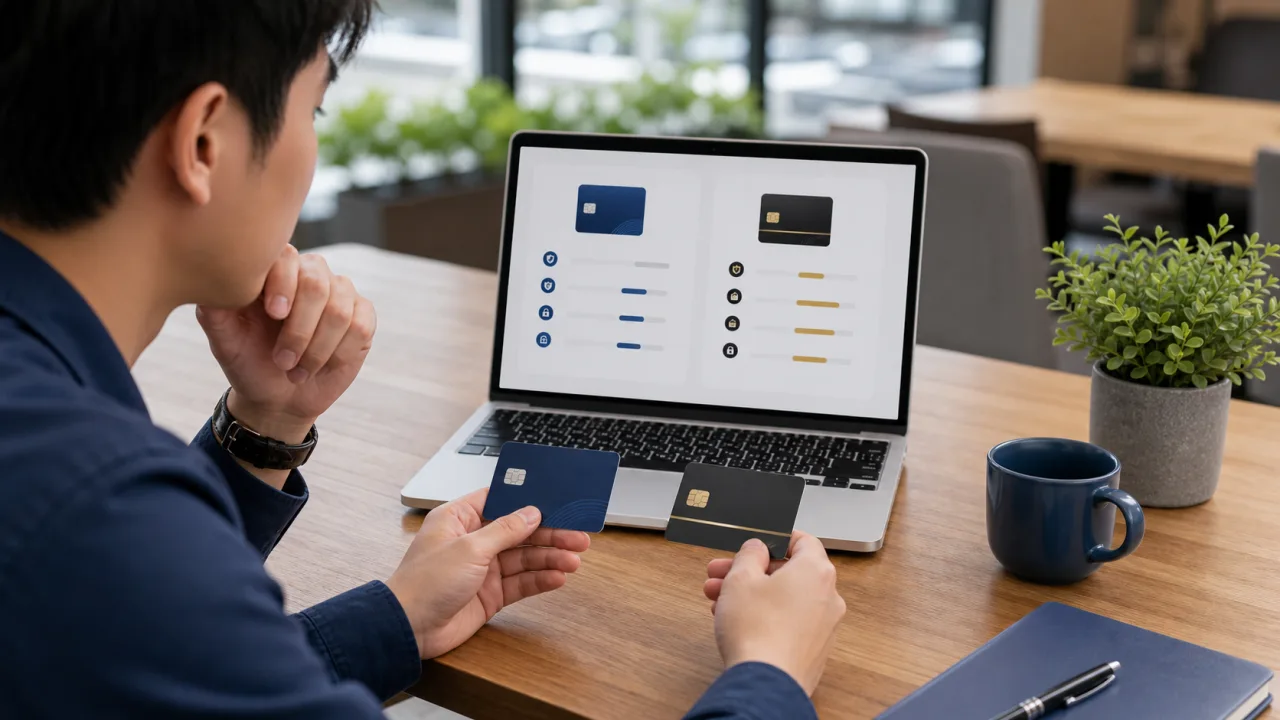 Minh họa nên chọn thẻ miễn phí hay thẻ nhiều ưu đãi?